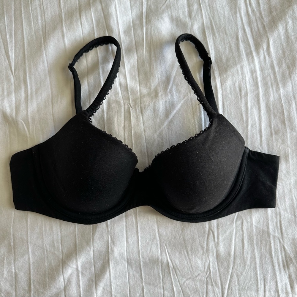 Victoria Secret Black Lace Trim Bra